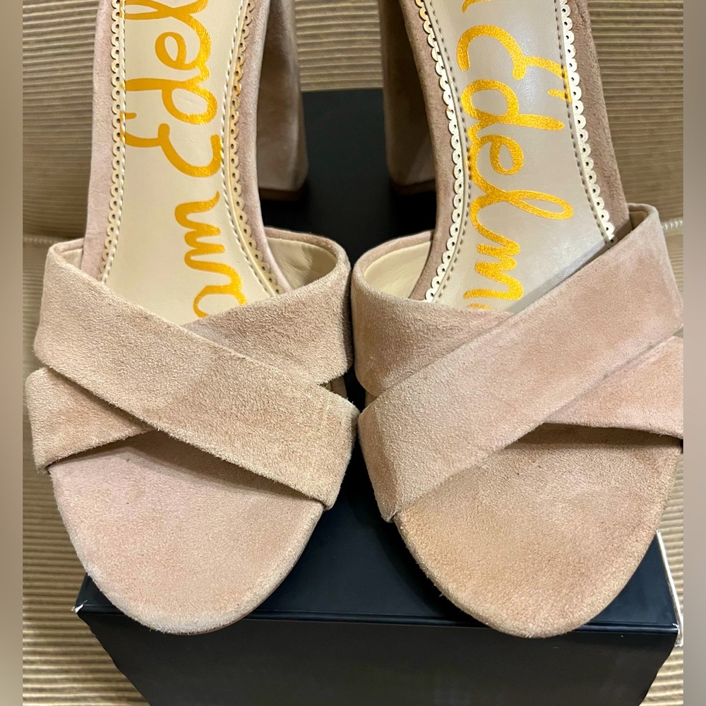 🔥NWT Sam Edelman Yancy Block Heel Ankle Strap Sandals - Size 9 - Picture 13 of 16